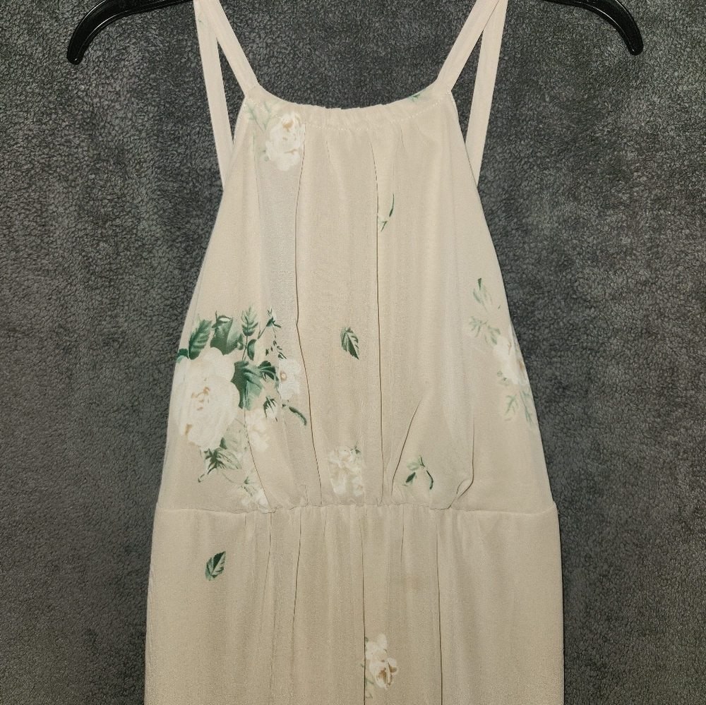 Show Me Your MuMu Cream Floral Print Sleeveless Maxi Dress size Small - Picture 6 of 8